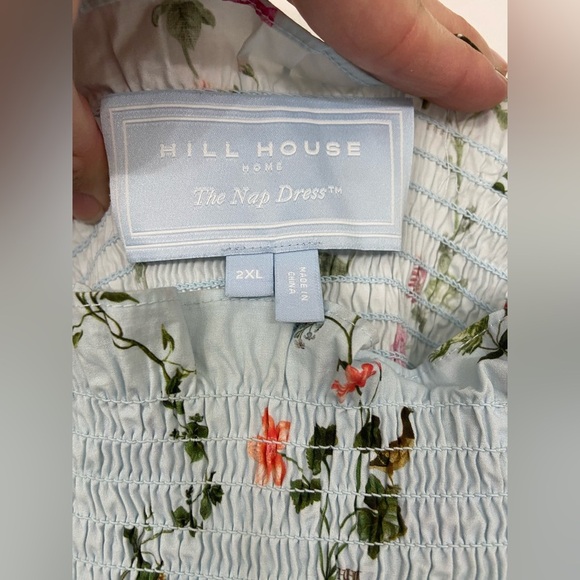 Hill House The Ellie Nap Midi Dress in Pond Floral Light Blue Size 2XL - Picture 7 of 11